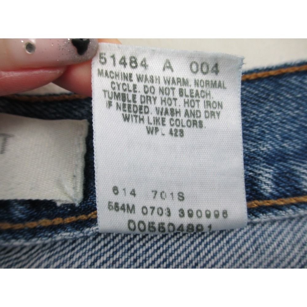 VINTAGE Levi's 550 Pants Mens 32 Blue Denim Jeans Relaxed Fit Pockets‎ 32X29* - Picture 15 of 15
